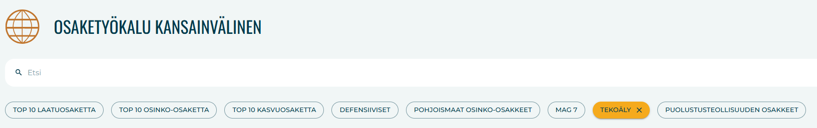 tekoäly osake