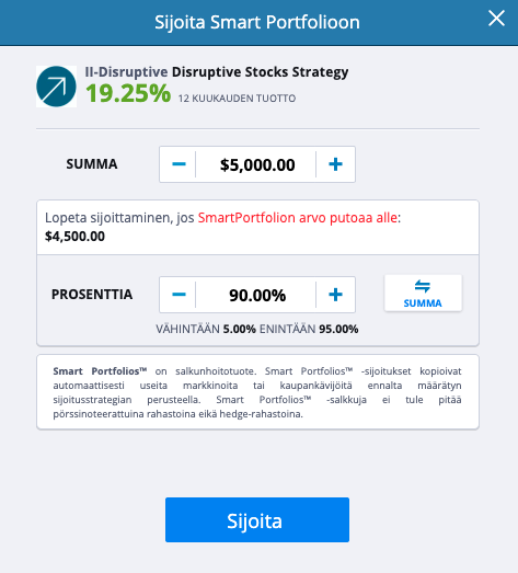Sijoita Smart Portfolioon