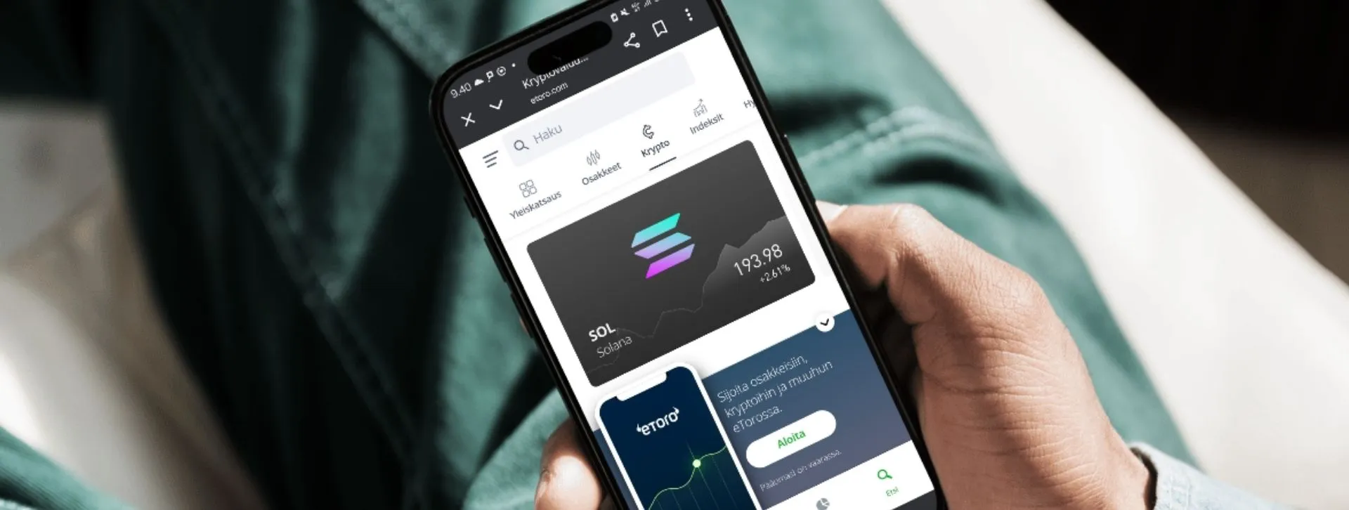 Kryptovaluutat eTorossa
