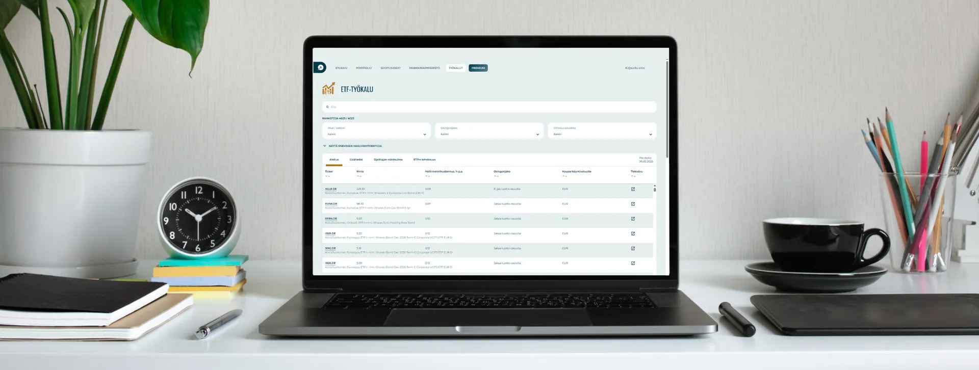 ETF-rahastot ja niiden vertailu: Mitä tietoja löydät ETF-työkalusta? - Artikkelin kuvituskuva