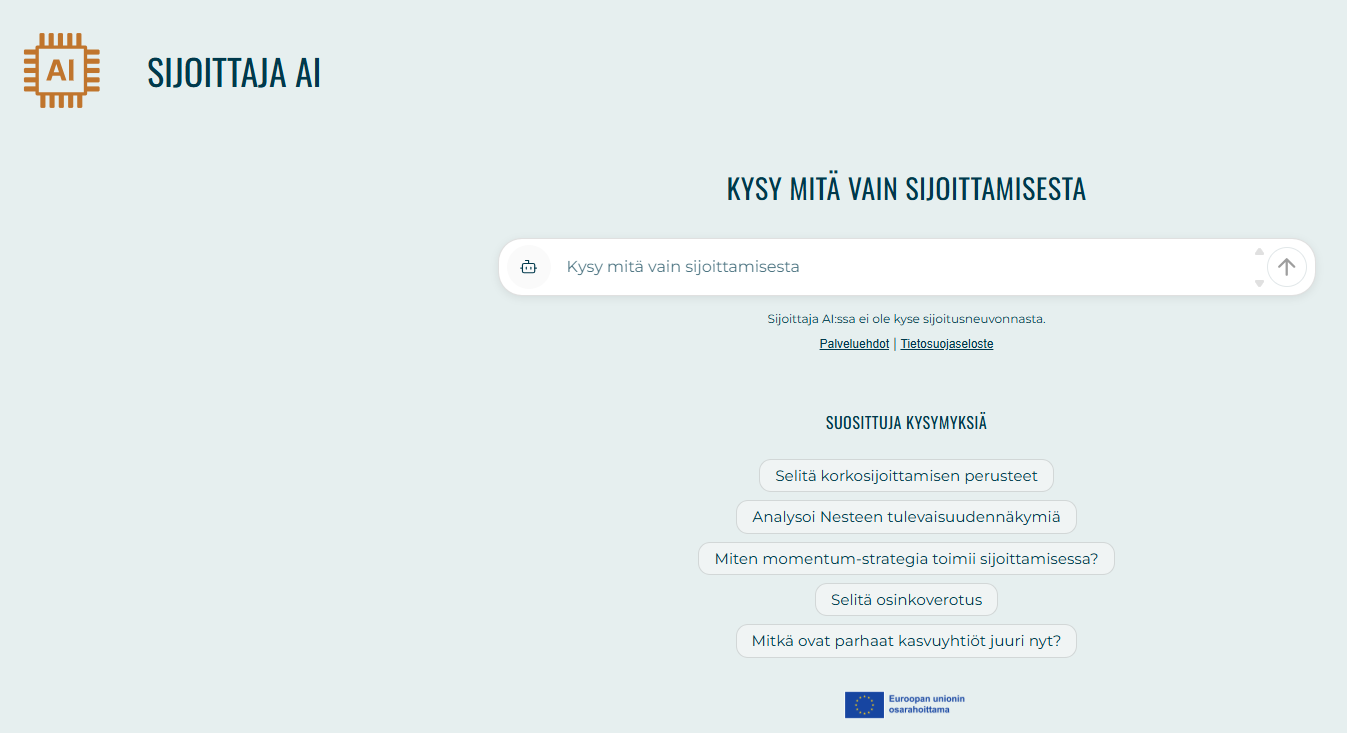 Sijoittaja AI on Premium-jäsenten käytössä